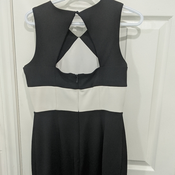 Calvin Klein Color Block Scuba Crepe Sheath Dress - Picture 5 of 7